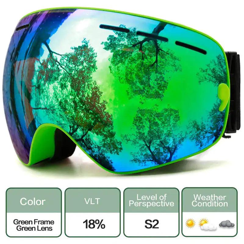 ClearView Anti-Fog Ski Goggles