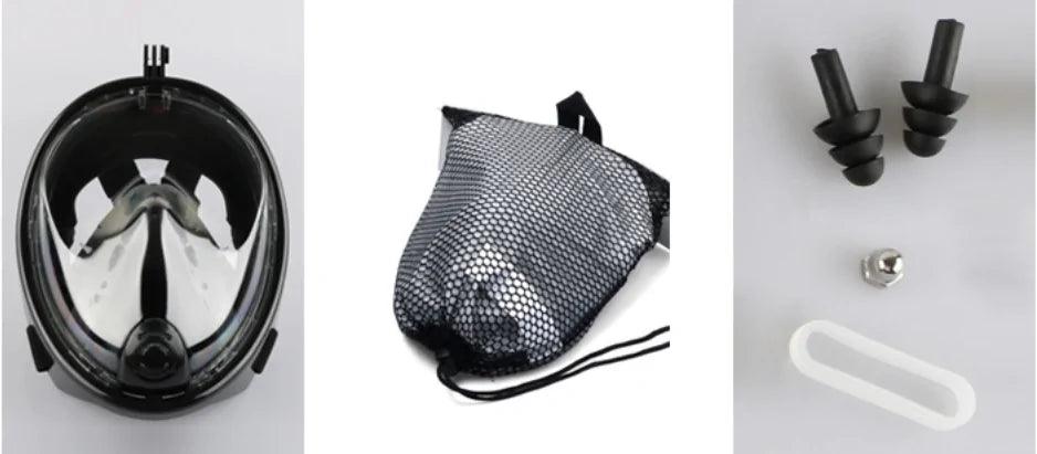 ClearView Snorkel Mask - 180° Vision & Anti-Fog Technology for Ultimate Underwater Adventures