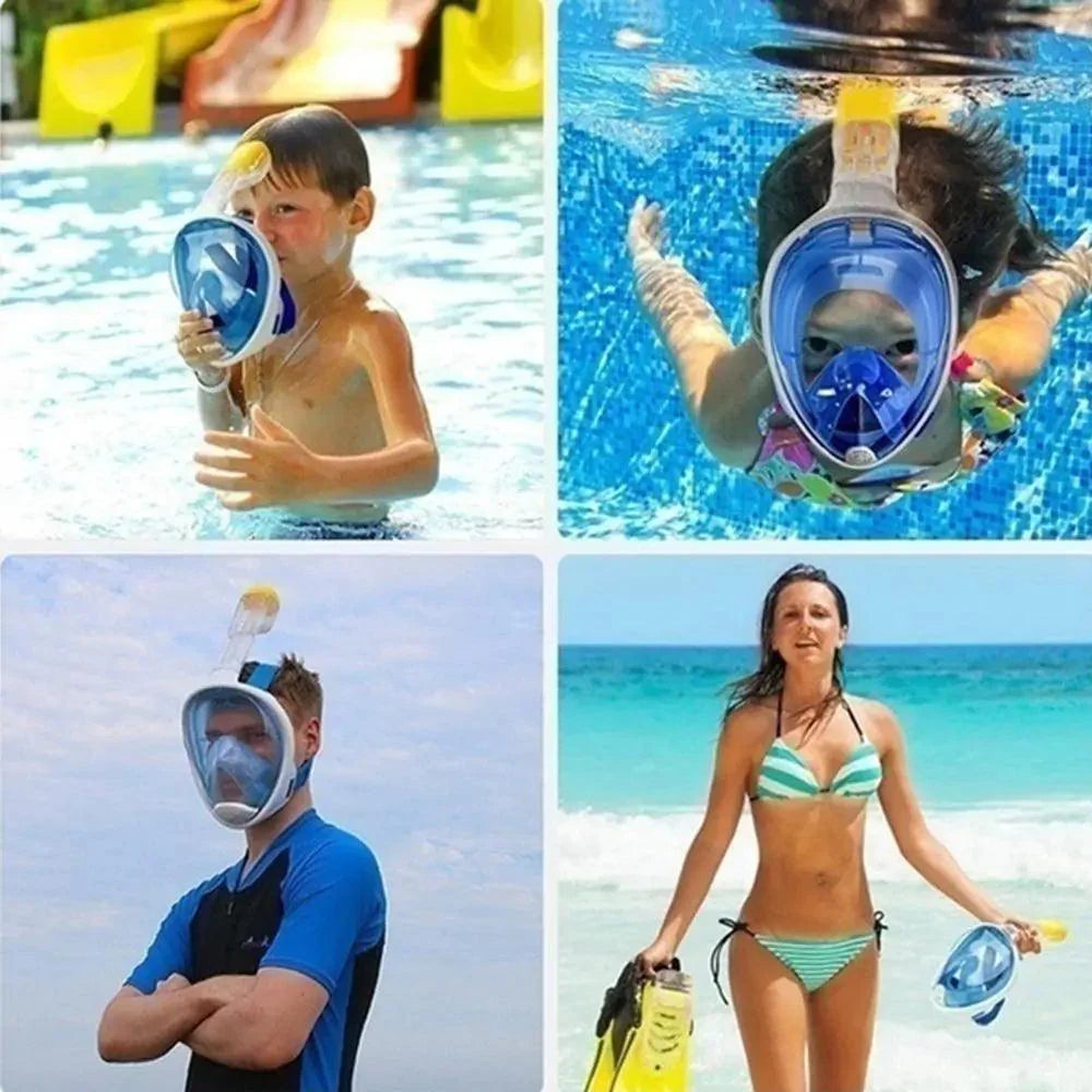 ClearView Snorkel Mask - 180° Vision & Anti-Fog Technology for Ultimate Underwater Adventures