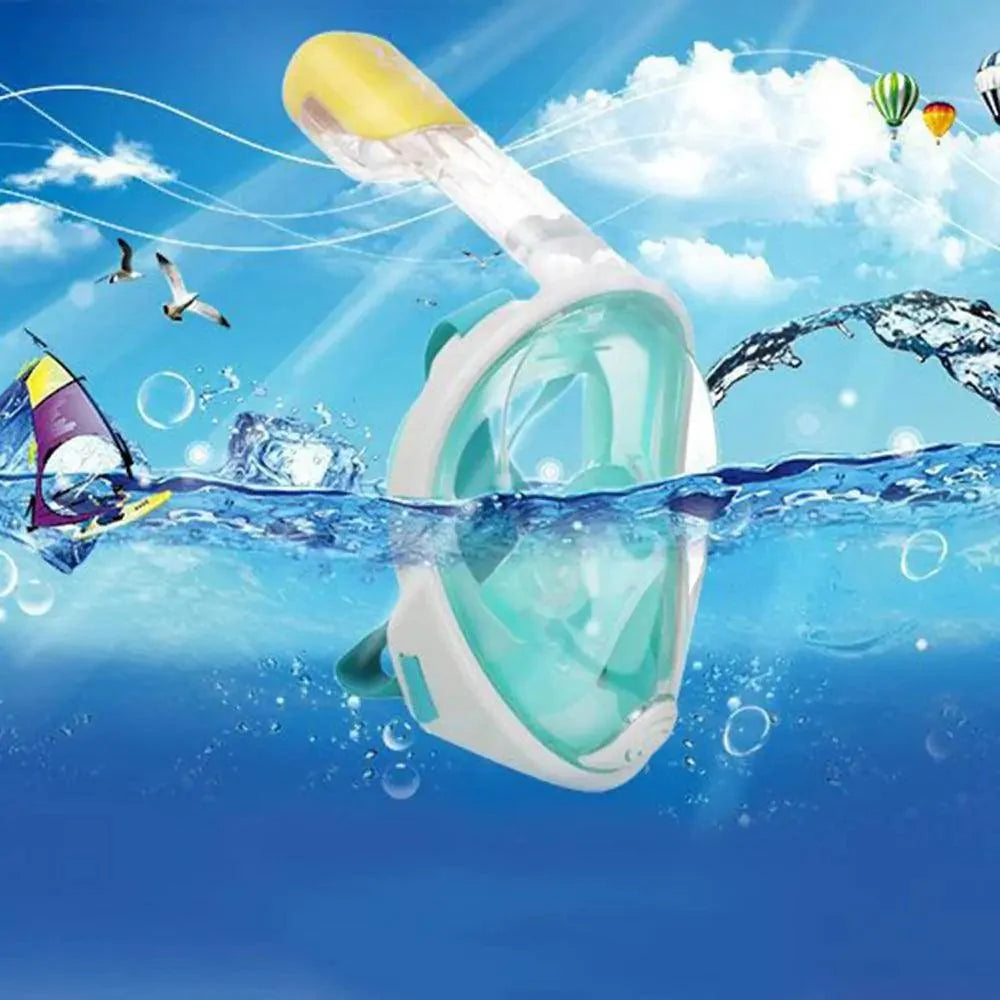 ClearView Snorkel Mask - 180° Vision & Anti-Fog Technology for Ultimate Underwater Adventures