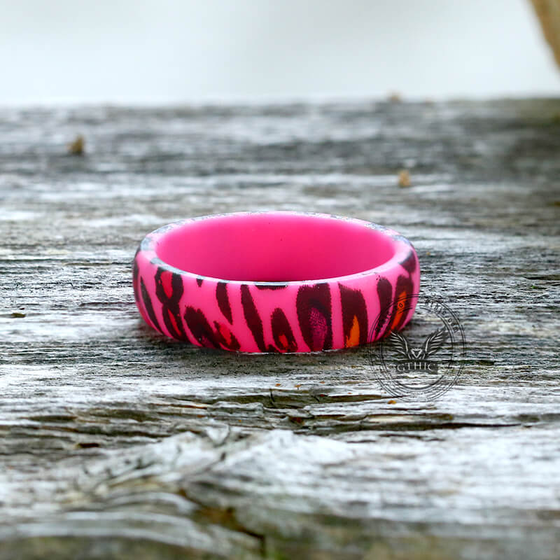 Colorful Leopard Silicone Ring