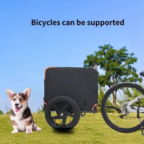 Compact Pet Jogger and Bike Trailer - Orange/Black