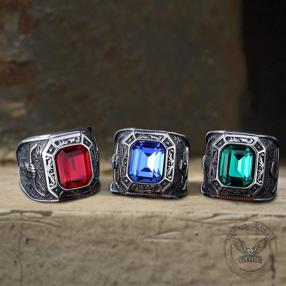 Anillo de acero inoxidable Cowboys Bull