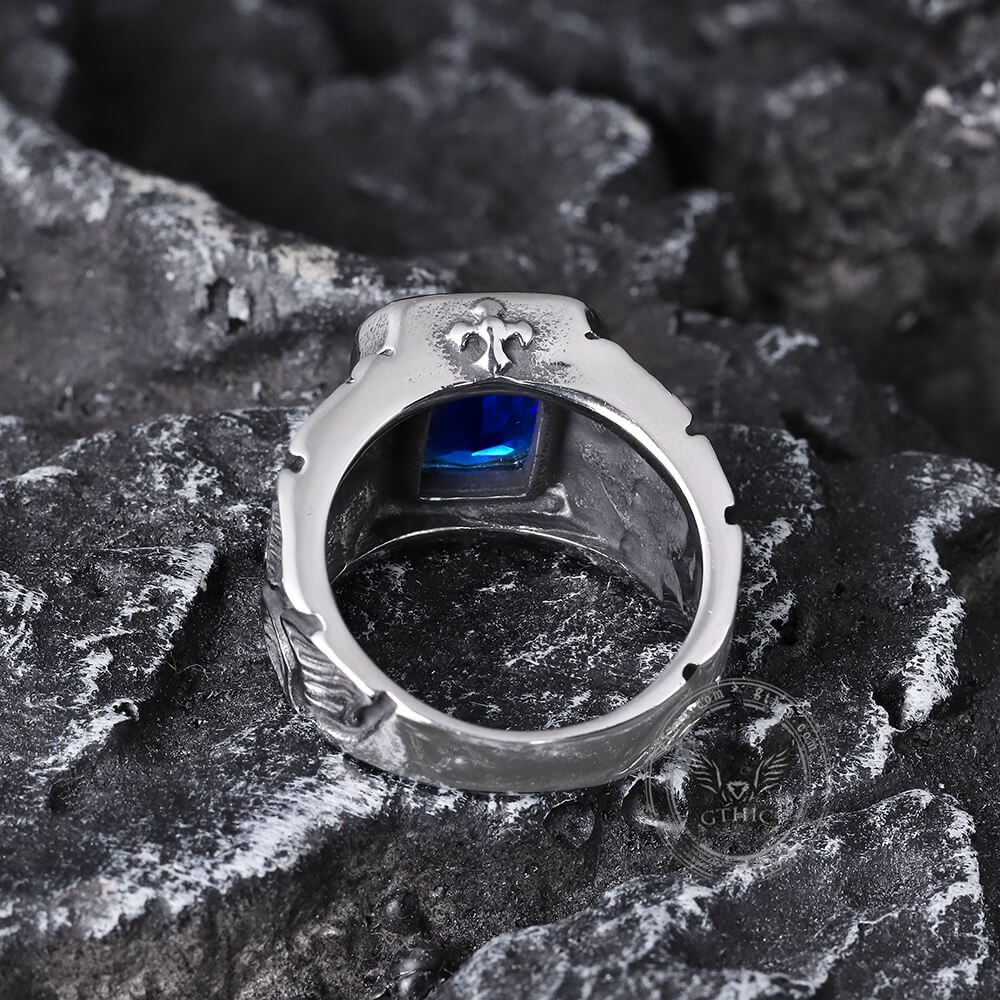 Anillo de acero inoxidable Cowboys Bull