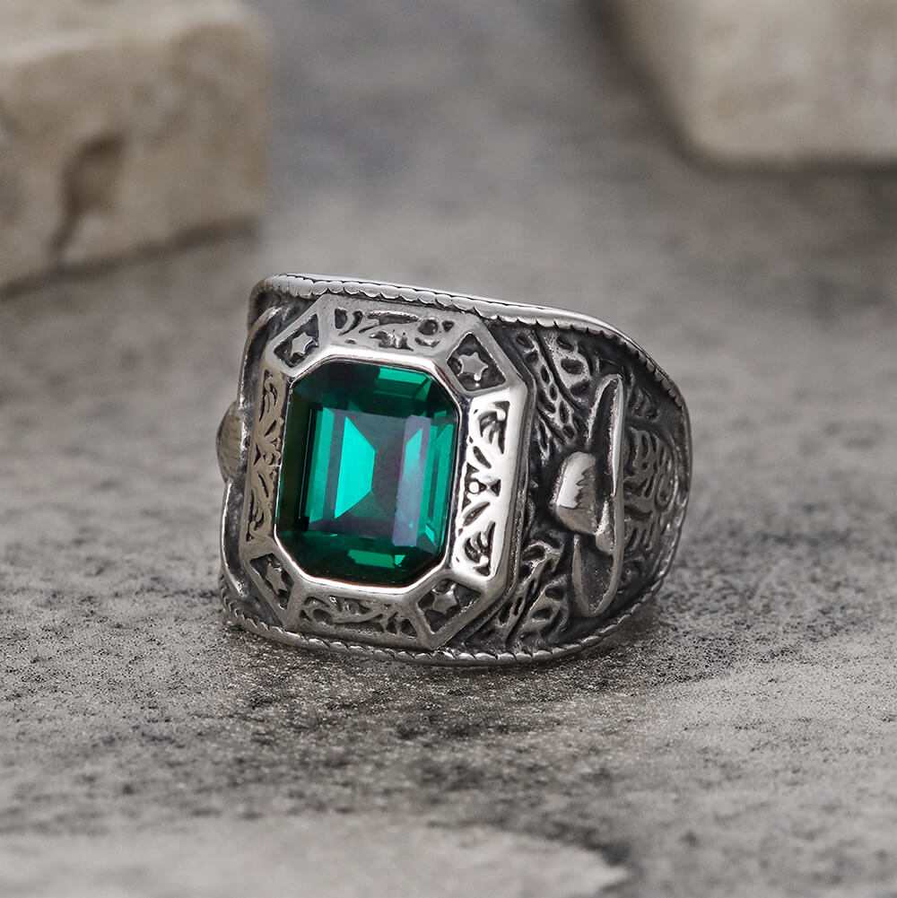 Anillo de acero inoxidable Cowboys Bull