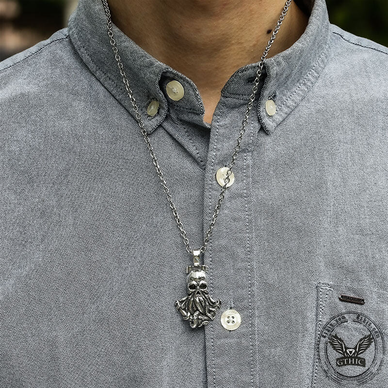 Cthulhu Octopus Stainless Steel Animal Pendant
