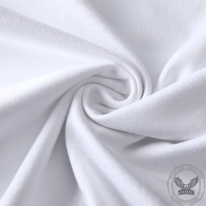 Camiseta de algodón con hombros caídos y estampado personalizado