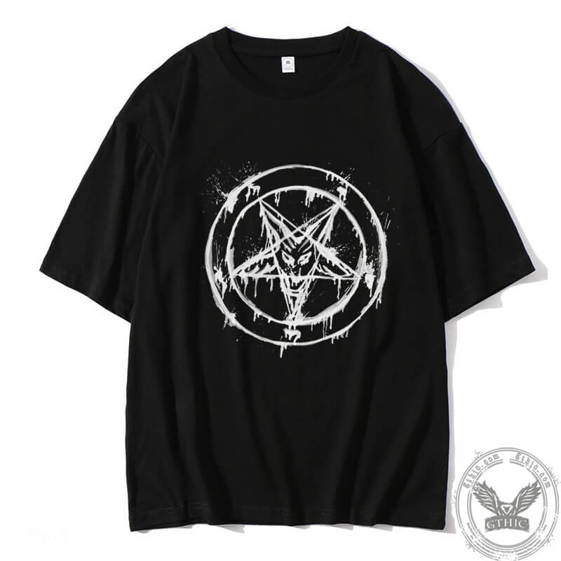 Camiseta de algodón con hombros caídos y estampado personalizado