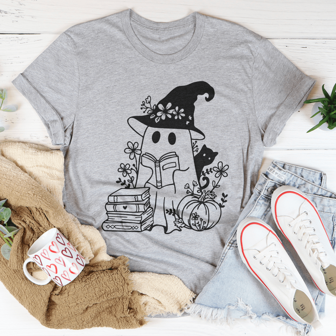 Cute Witch Ghost Tee-2