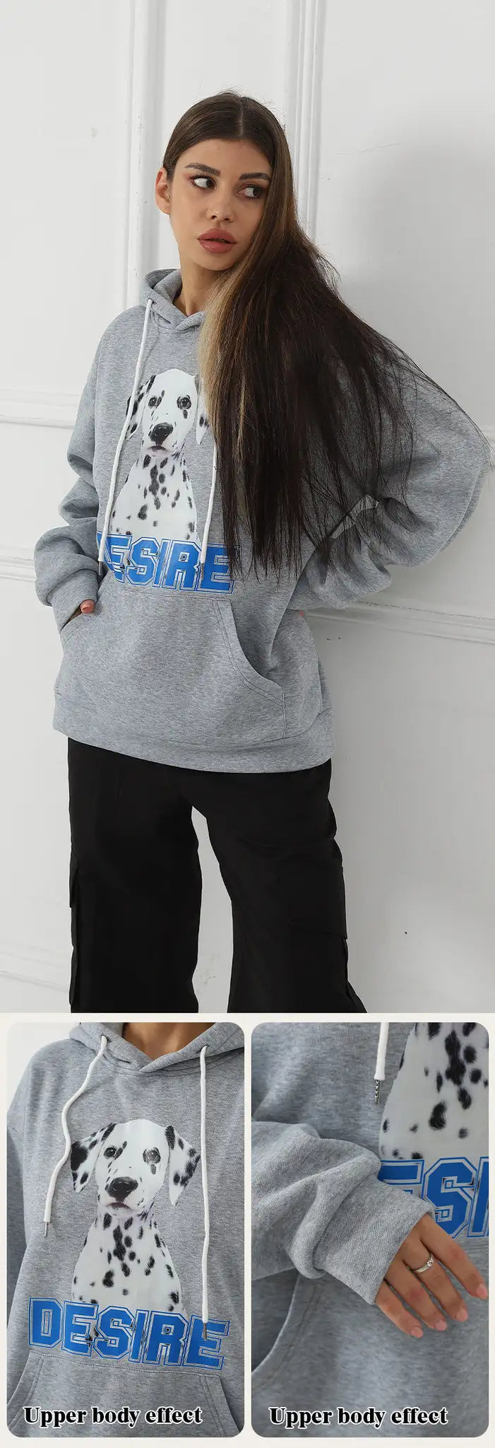 Women's Fashionable Casual Printed Long Sleeved Sweatshirt - Lootquake