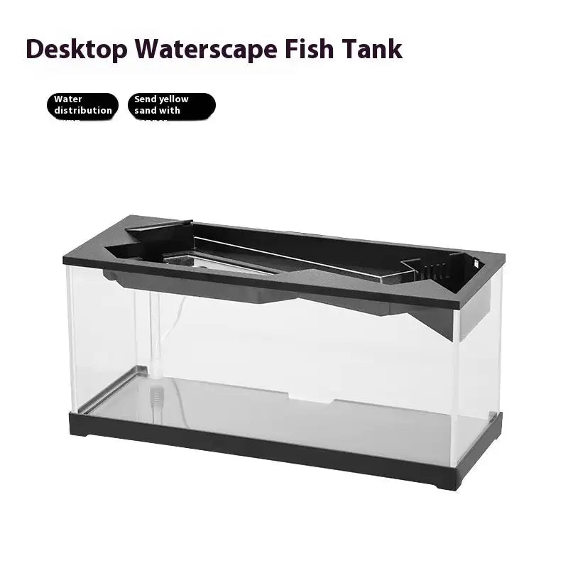 Acrylic Filter Circularly Heating Lighting Integrated Lazy Aquarium - Lootquake