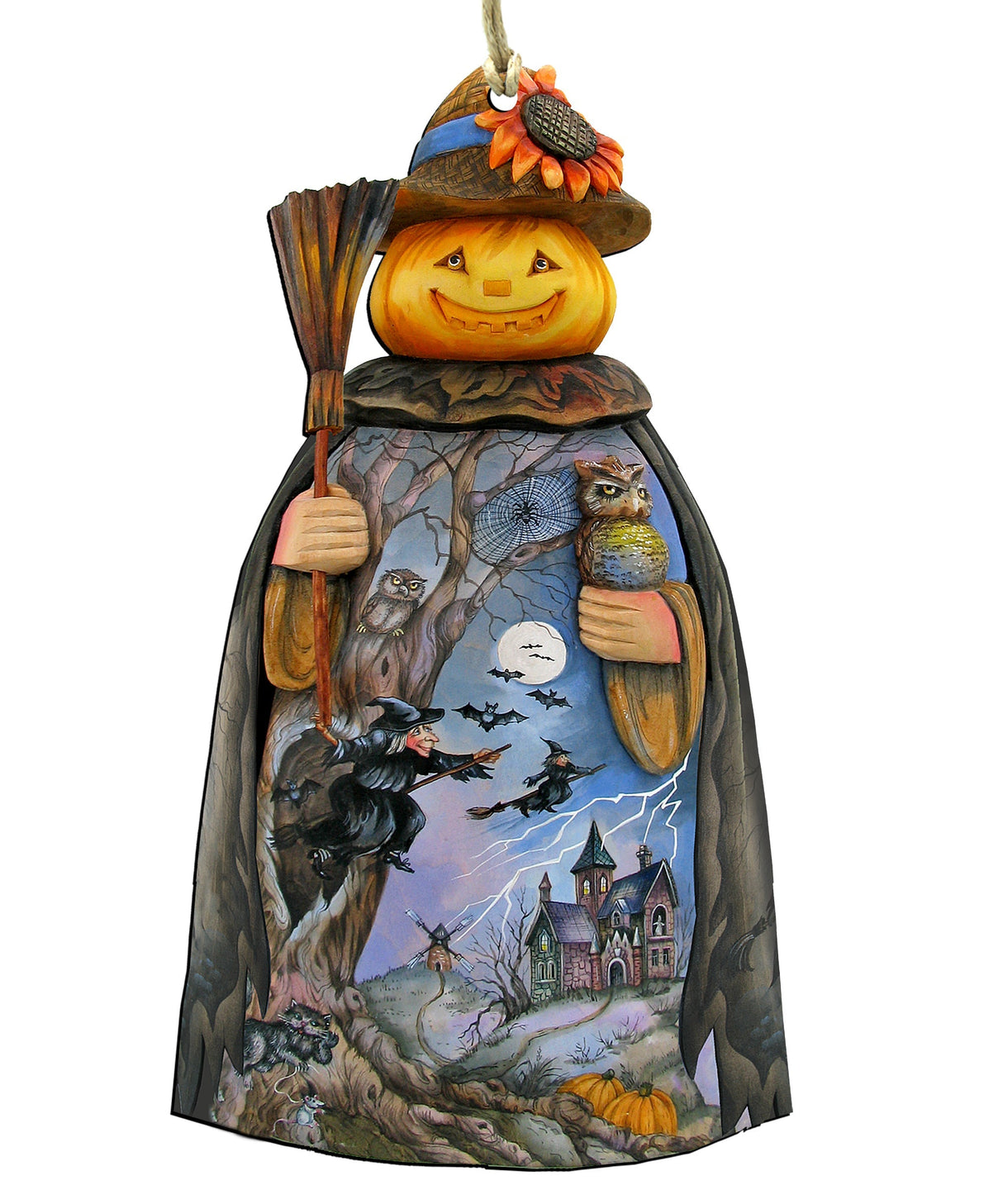 Decoración de Halloween con forma de calabaza de espantapájaros para puerta de G. DeBrekht - Decoración de Halloween para Acción de Gracias - 8114180H