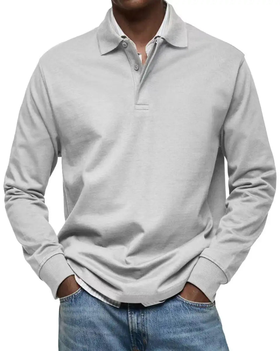 Men's Casual All-matching Long Sleeve Button Shirt - Lootquake