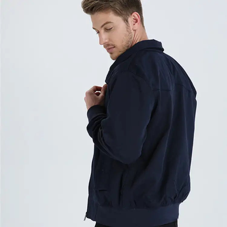 European Stand Collar Fashion Slim Casual Coat Jacket Men - Lootquake