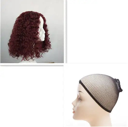 Beautiful short curly wig - Lootquake