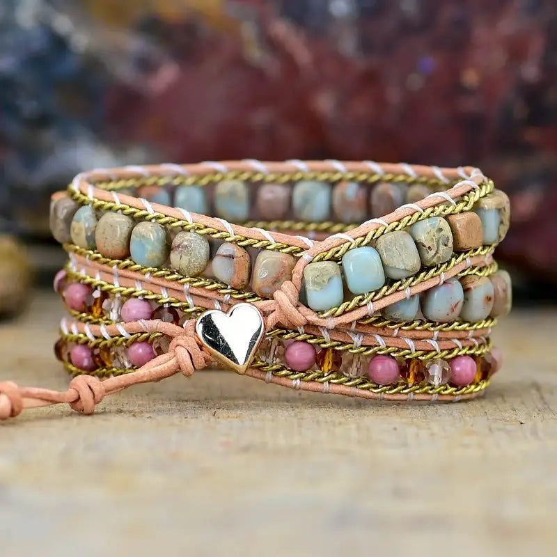 Fashion Irregular Heart Multi-layer Winding Bracelet - Lootquake