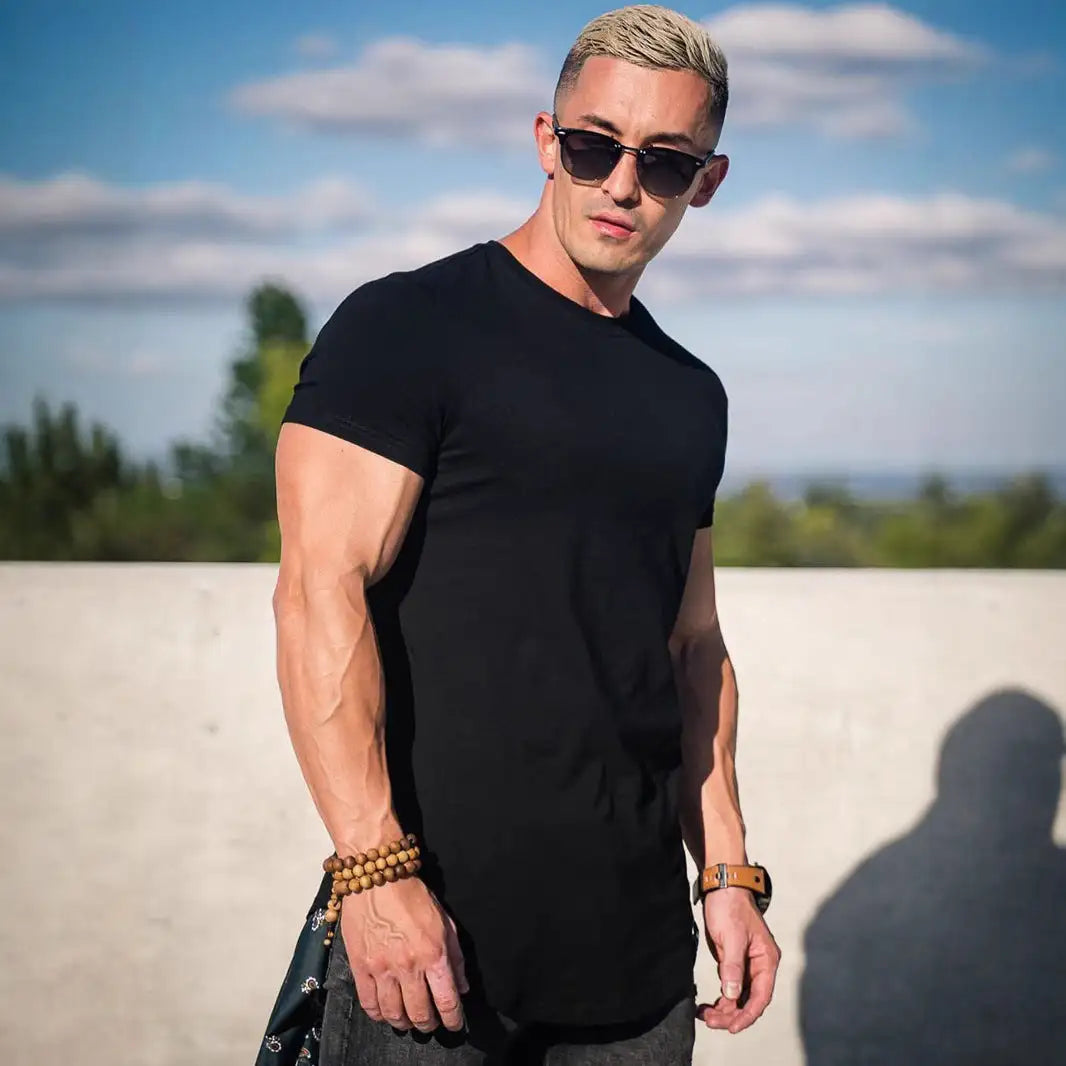 Men's Casual Short-sleeved Sports Fitness T-shirt - Lootquake