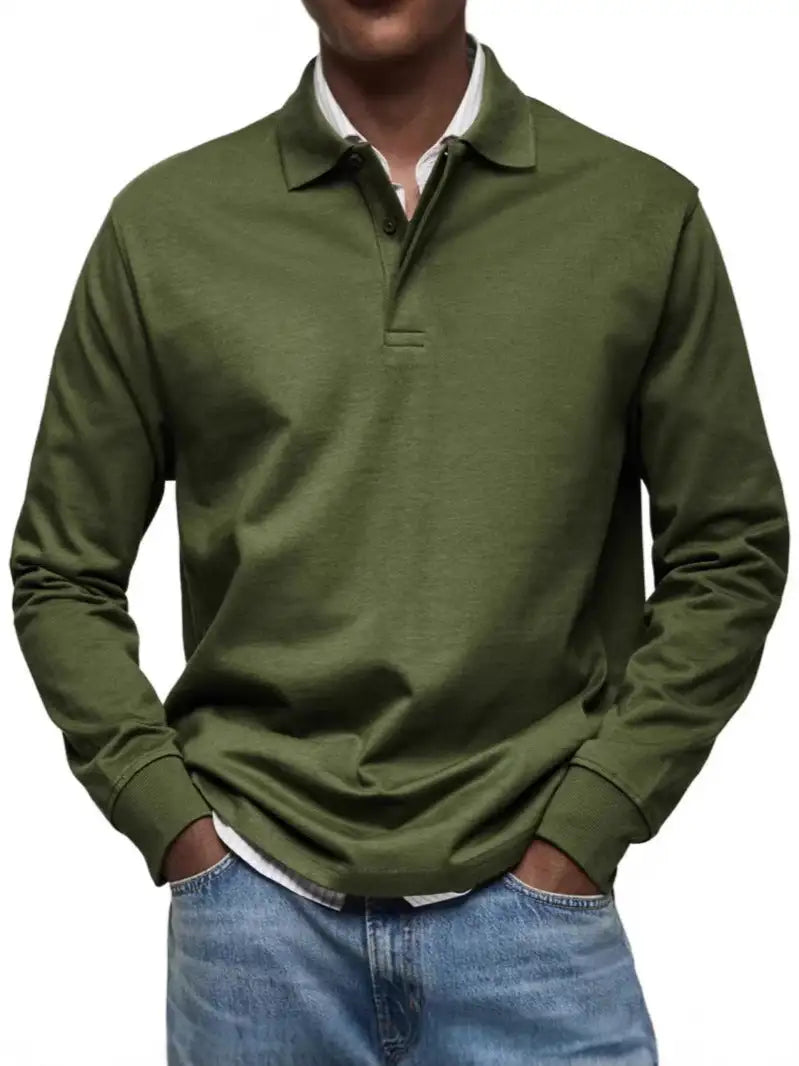 Men's Casual All-matching Long Sleeve Button Shirt - Lootquake