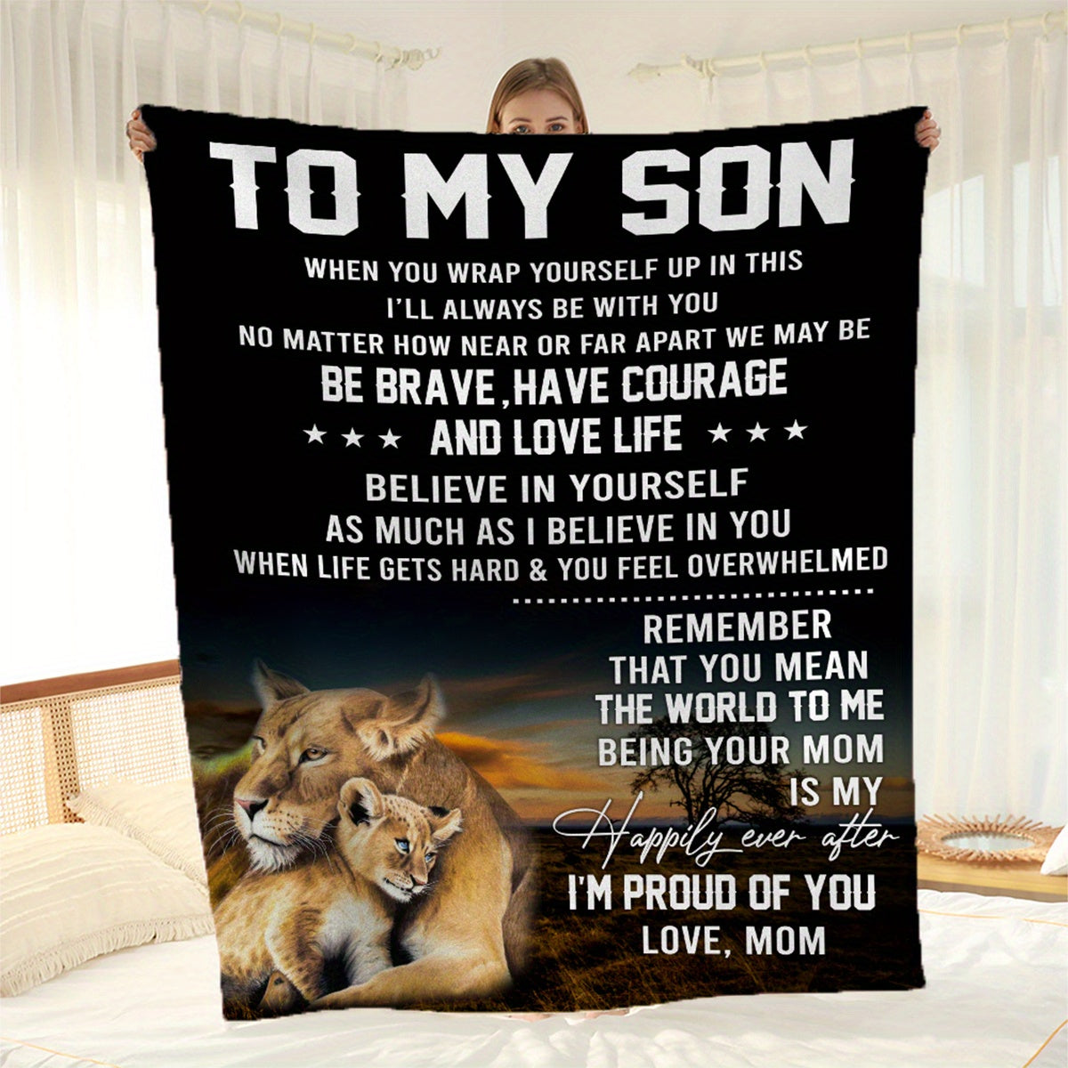 1pc Gift For Son Blanket Birthday Gifts For Son Graduation Gifts For Son Son Gifts From Mother For His Birthday To My Son Best Gift Ideas For Son