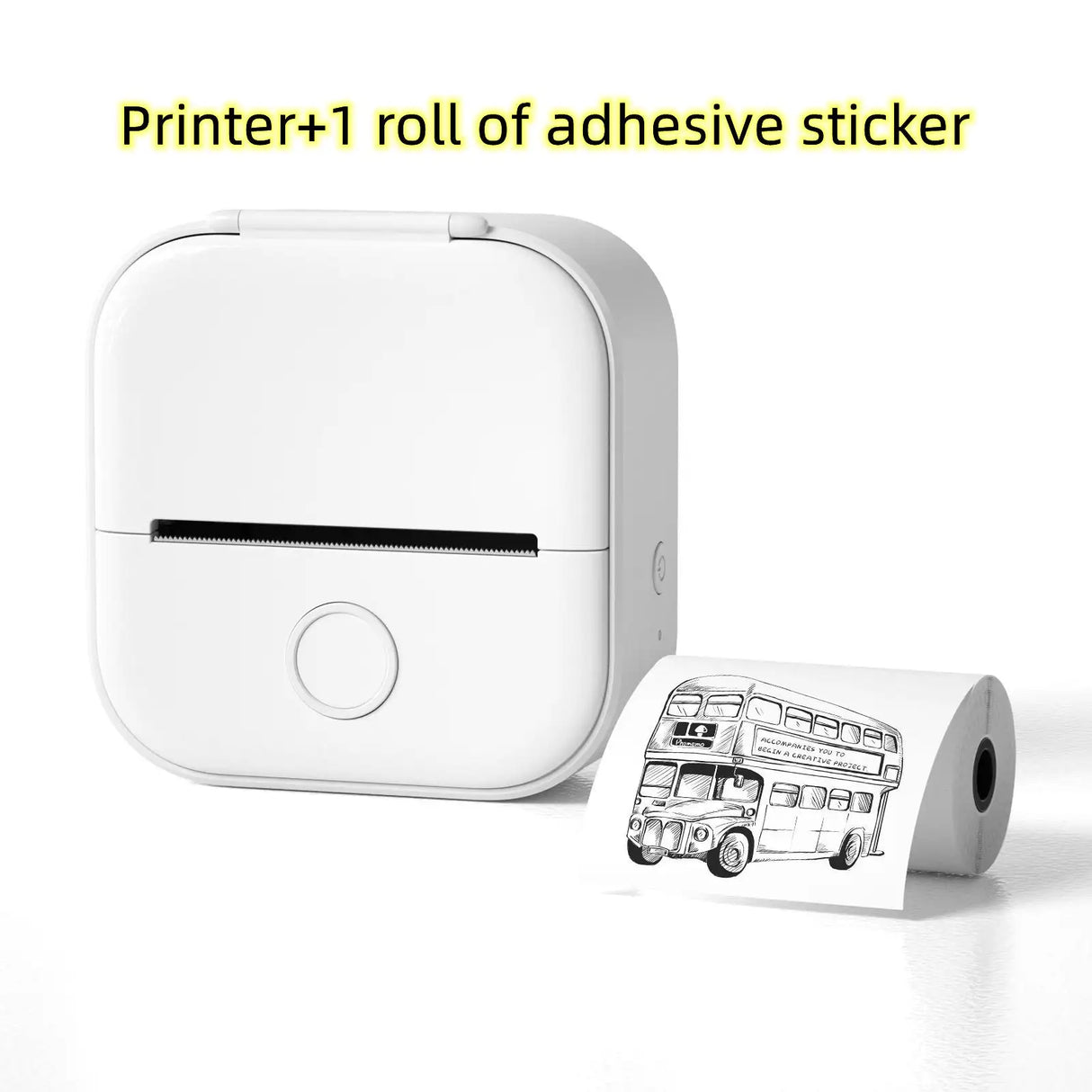 Portable Mini Printer for Students and Hobbyists, Bluetooth Thermal Label Printer - Lootquake