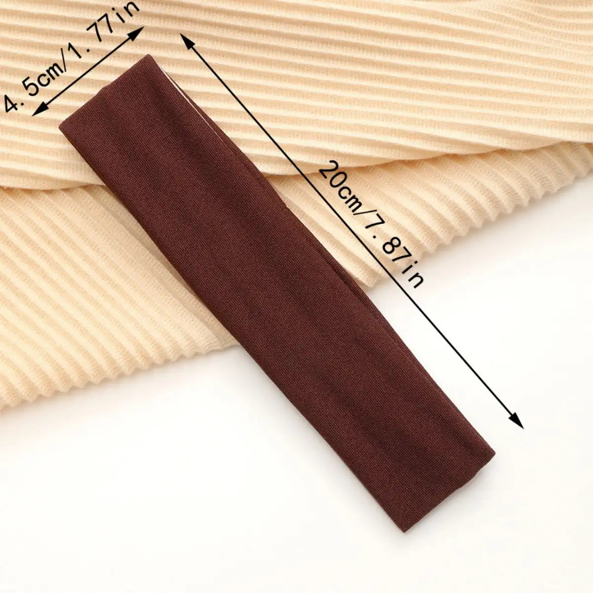 European And American Hot Solid Color Hair Band High Elastic Sports - Lootquake