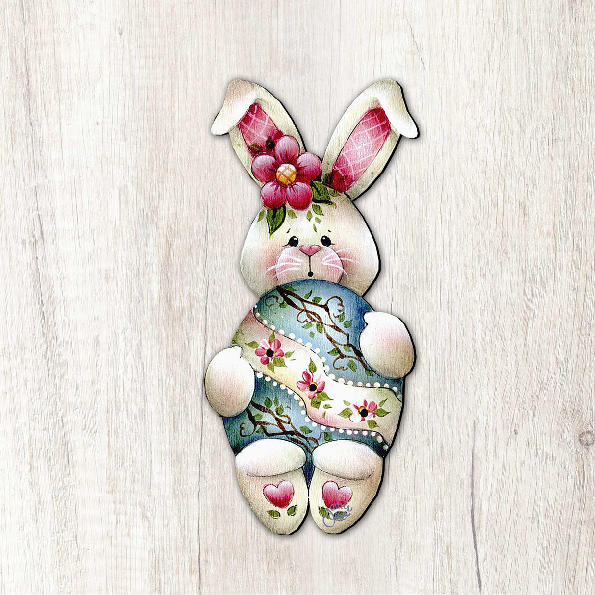 Bunny Hugs Easter Door Decor by Jamie Mills-Price - Easter Spring Decor - 8457602H