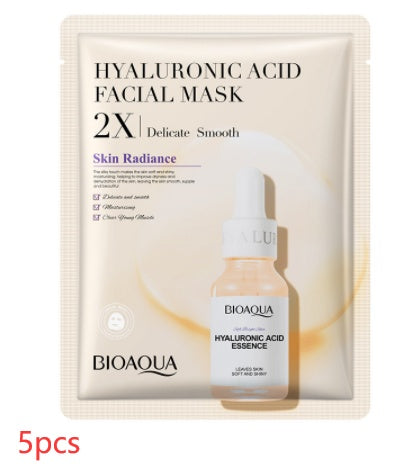 Collagen Face Mask Moisturizing Firming Face Sheet Mask Hyaluronic Acid Facial Masks Beauty Skin Care Gel Skin Care - Lootquake