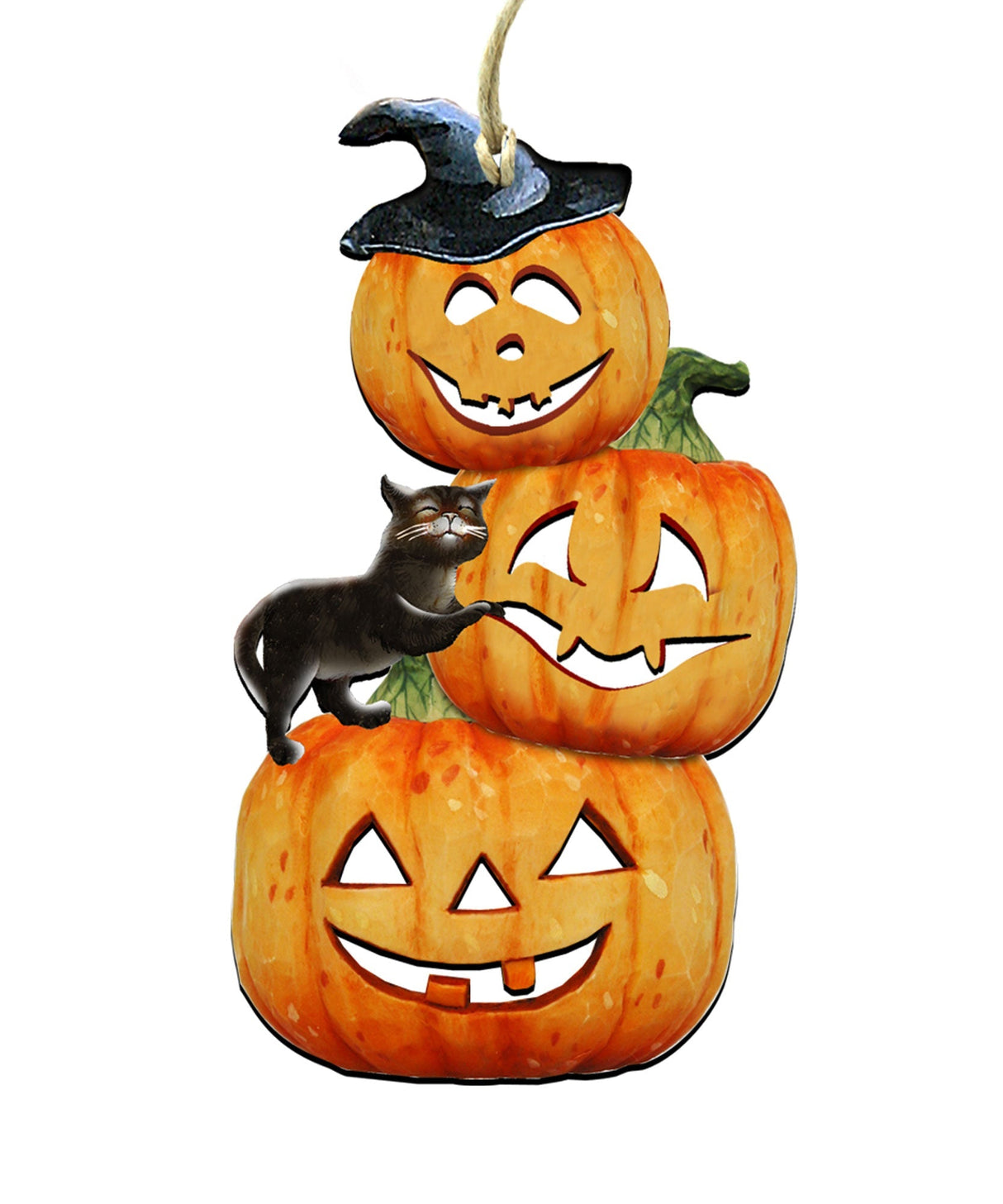 Calabazas apilables aterradoras para Halloween, decoración para puerta de G. DeBrekht - Decoración de Halloween para Acción de Gracias - 8158415H