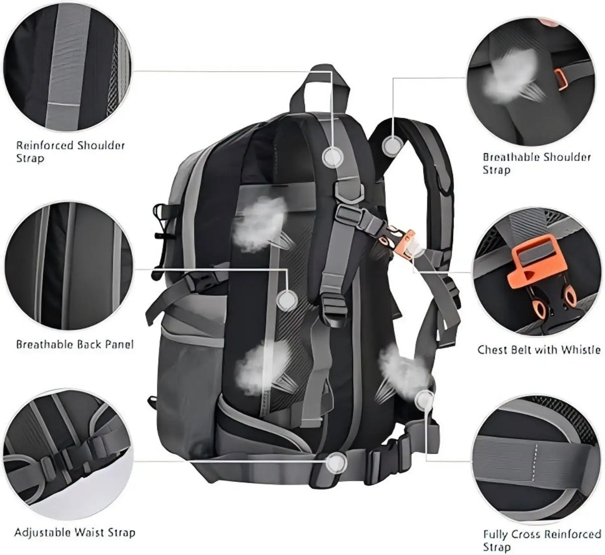 Water Resistant Hiking Backpack - Lootquake