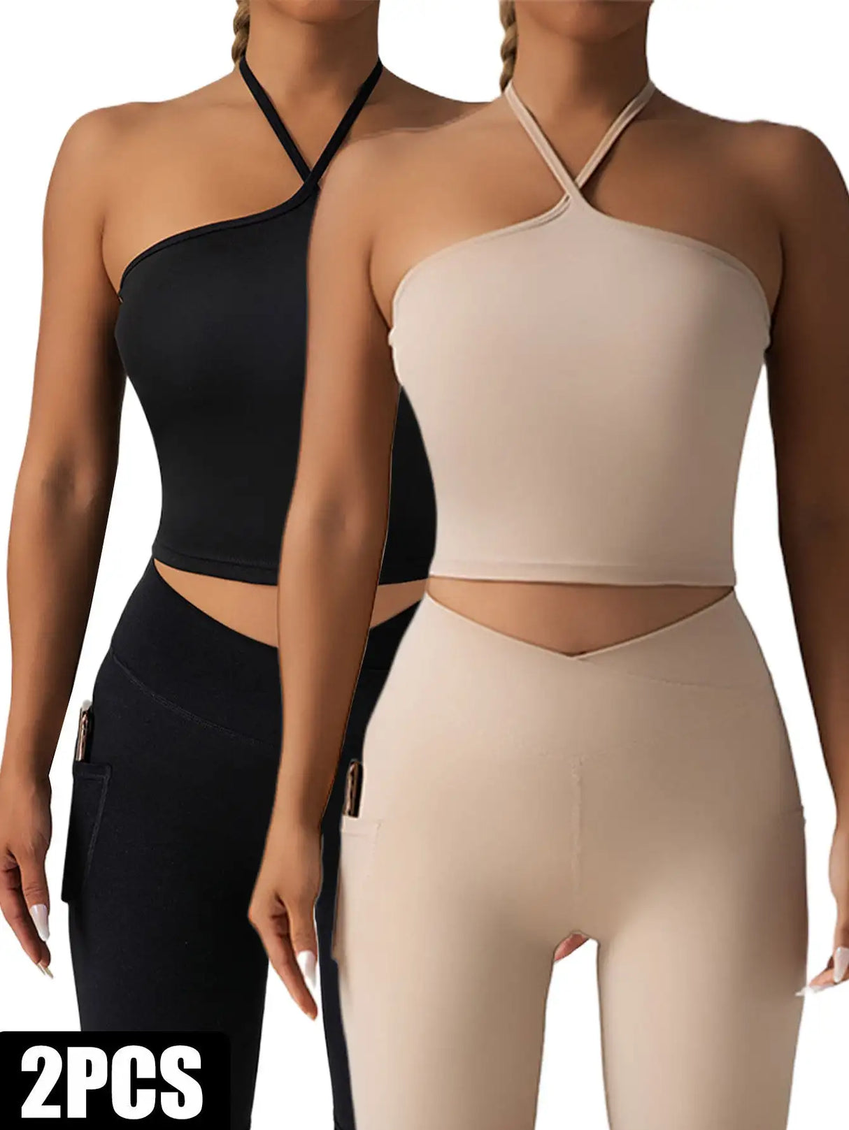 2 Pieces Sports Bra Athletic Running Sports Bra - Lootquake