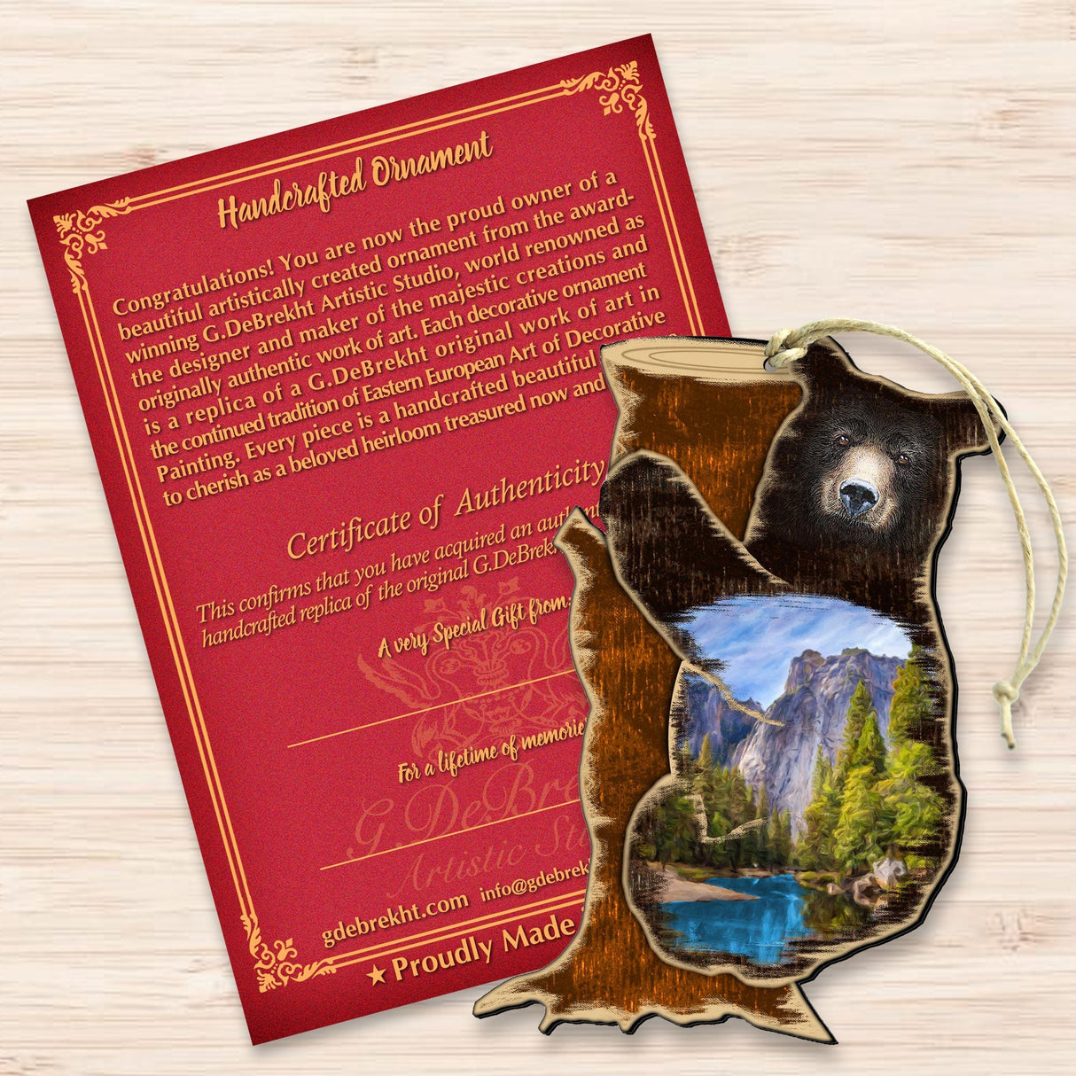 Climbing Bear Ornament by G. DeBrekht - Designocracy - 8198214-5