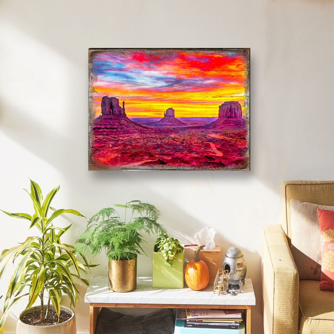 Canyons Landscape Art Wooden Wall Art by Nature Wonders - Nature Wildlife Decor - 95236B