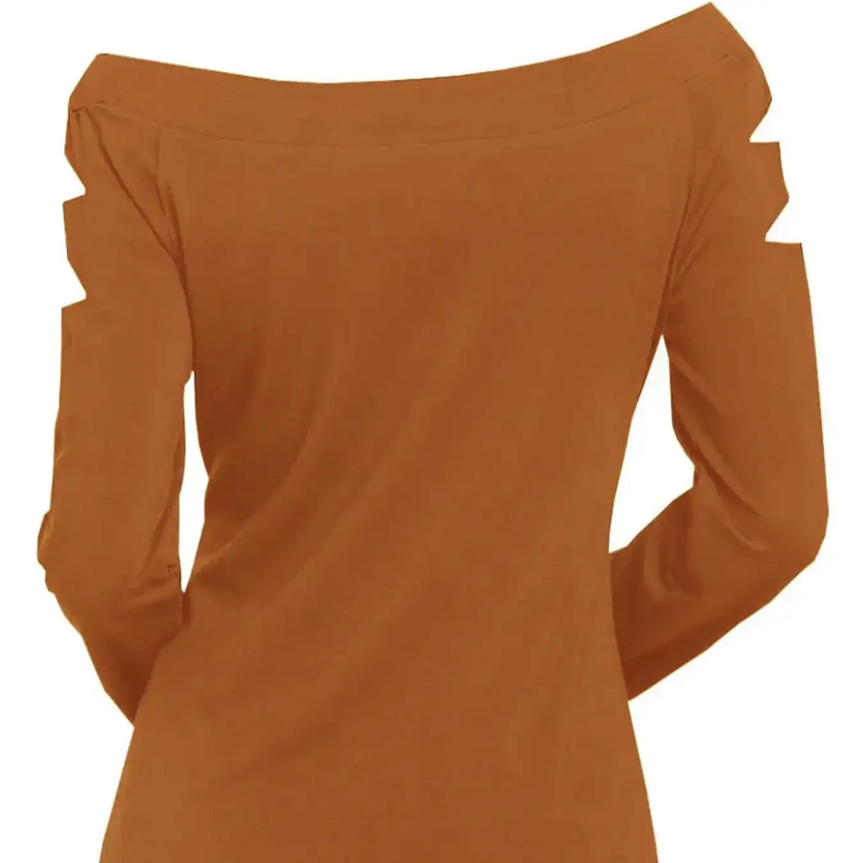 Ladies' Halloween Pumpkin Printed Diagonal Collar Hollow Long Sleeve Gothic T-shirt - Lootquake