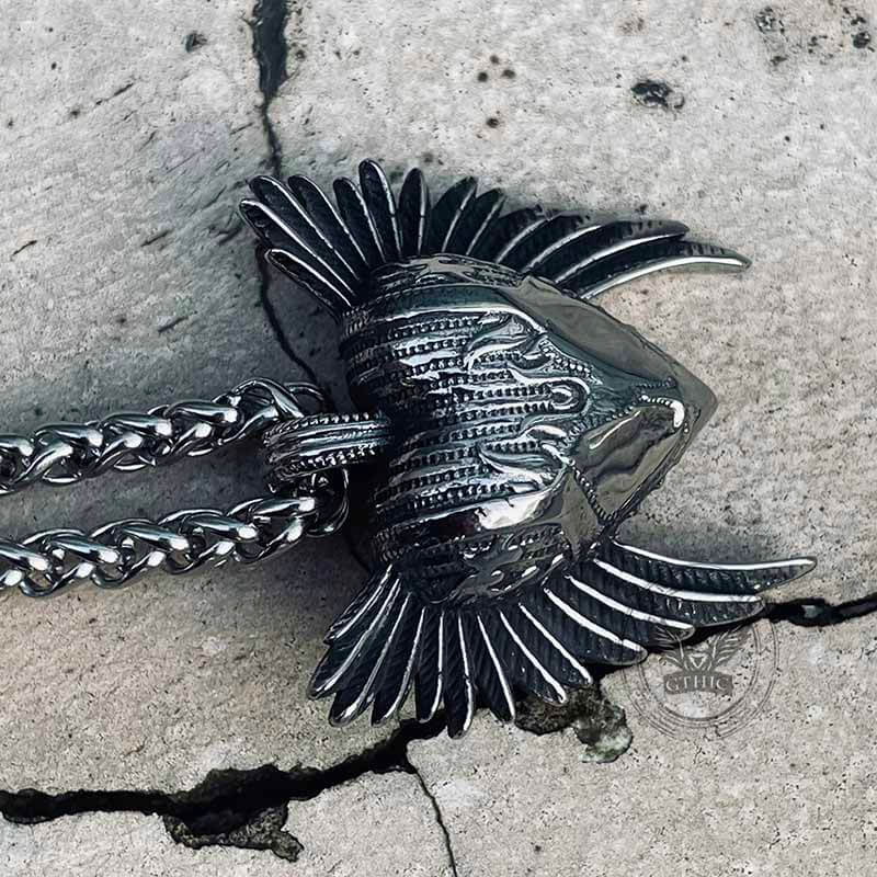 Devil Heart Wings Stainless Steel Pendant