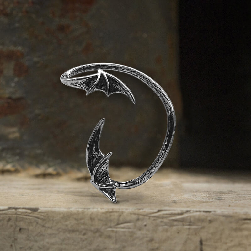 Devil Wings Stainless Steel Ear Cuffs