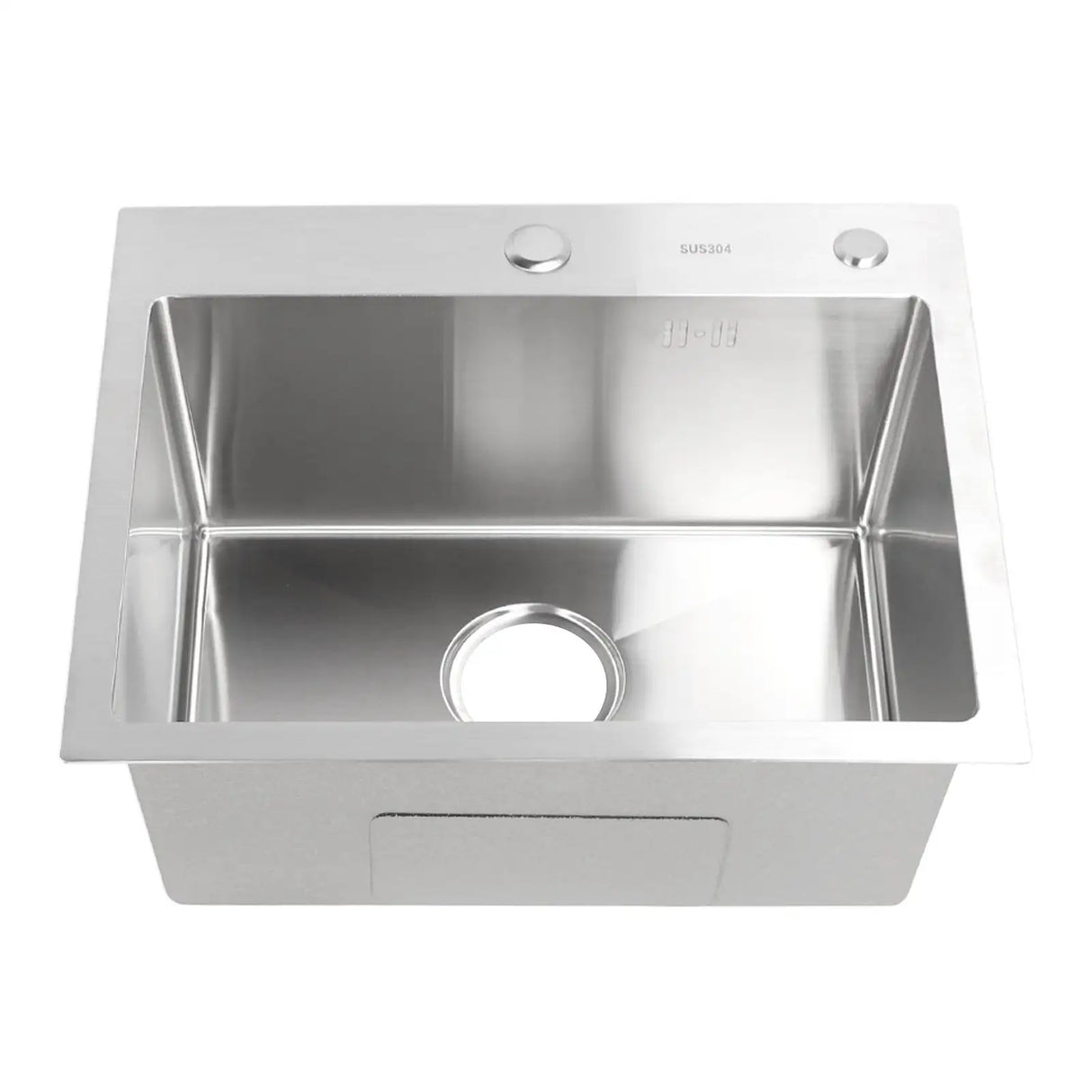 Single Basin Sink Set with Drainer, Stainless Steel Vegetable Washing Sink and Hose - Lootquake