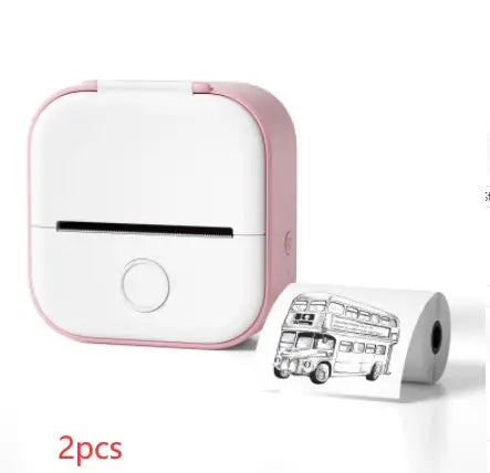 Portable Mini Printer for Students and Hobbyists, Bluetooth Thermal Label Printer - Lootquake