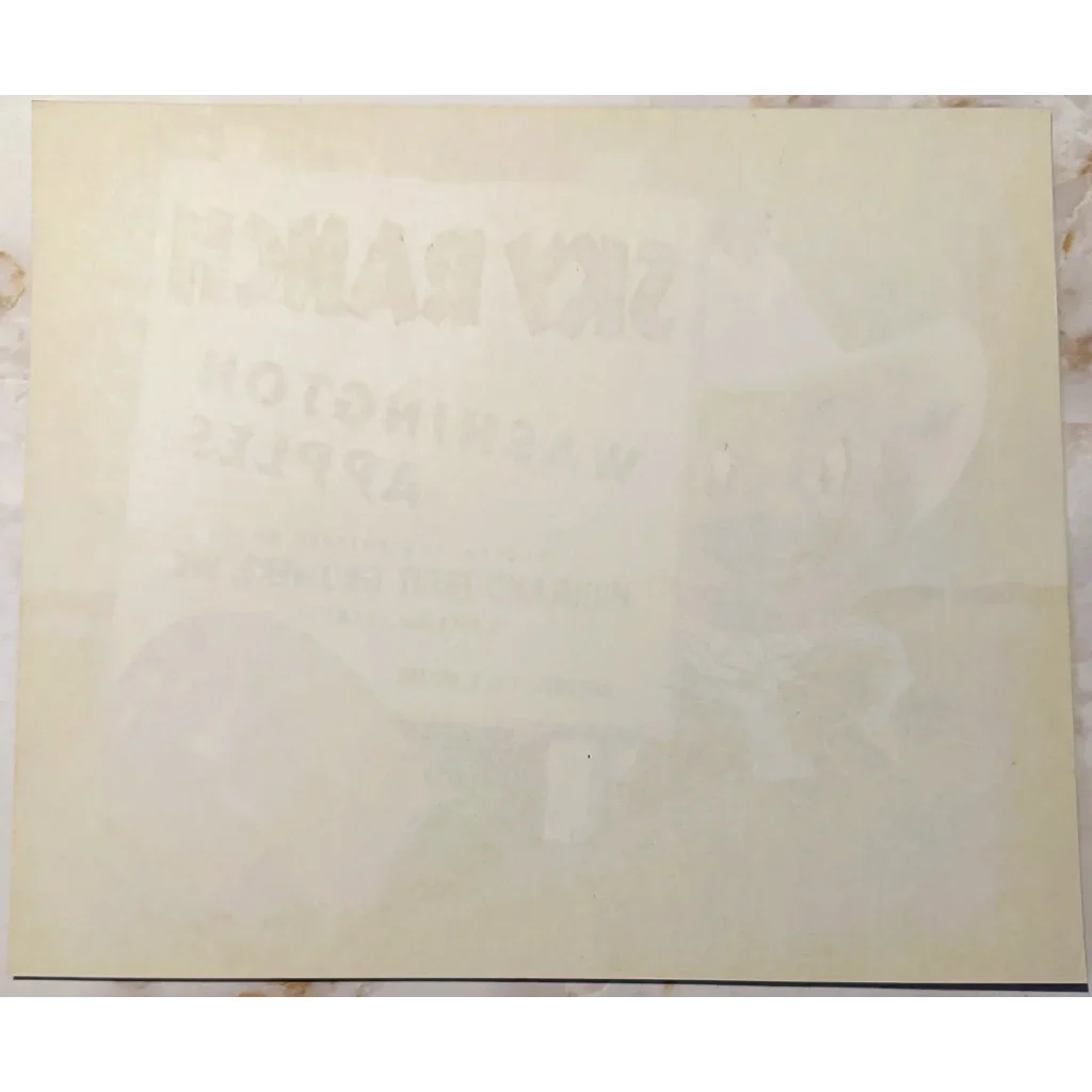 Discover Highland Fruit Growers' Vintage Sky Ranch Apple Label