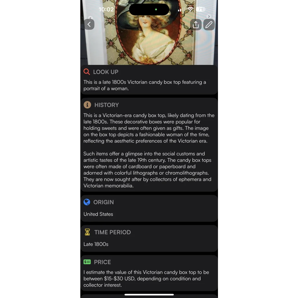 Discover a Pristine Victorian Beauty Candy Box from the 1800s