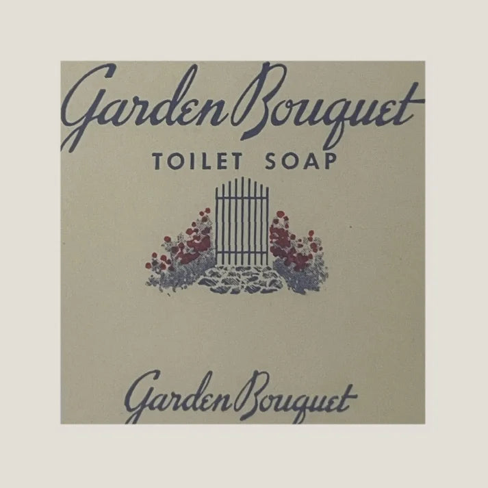 Discover Rare 1900s Garden Bouquet Soap Label from Manhattan