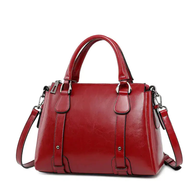 Fashionable Cowhide Leather Shoulder Handbags for Women - Lootquake