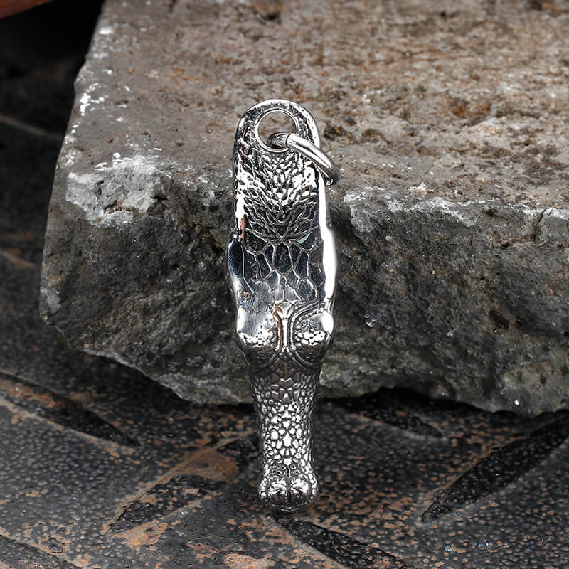 Domineering Crocodile Head Stainless Steel Pendant