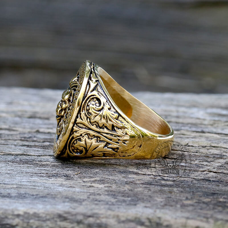 Domineering Lion Head Stainless Steel Ring