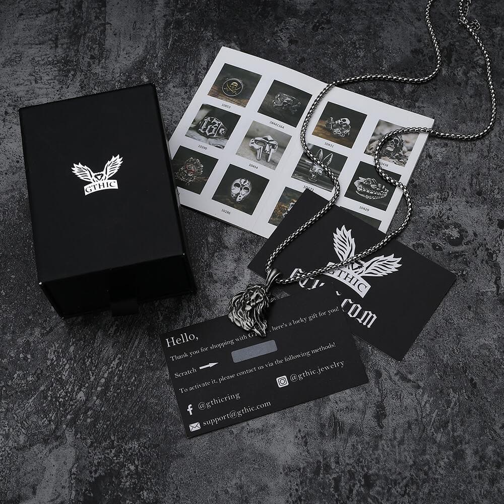 Domineering Lion Pure Tin Necklace