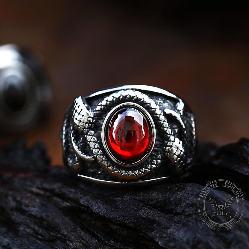 Double-headed Snake Stainless Steel Ring