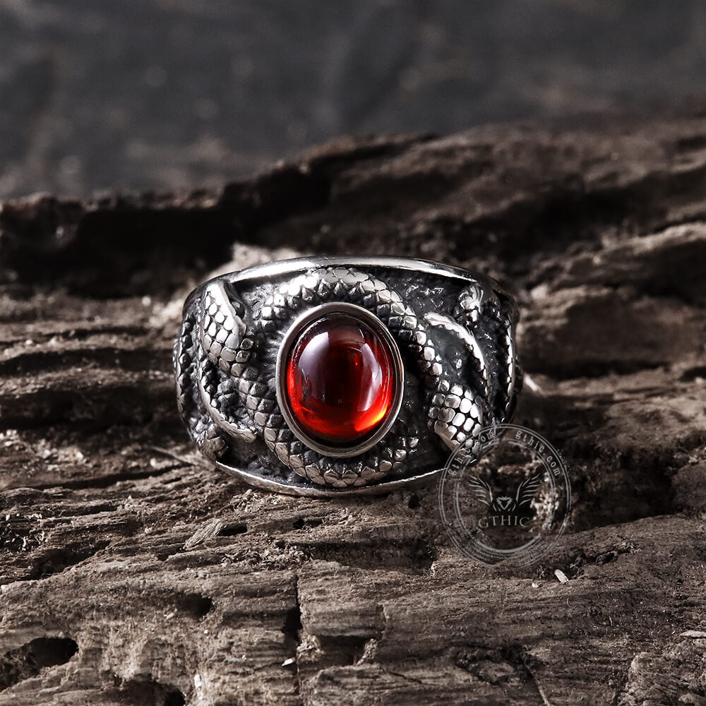 Double-headed Snake Stainless Steel Ring