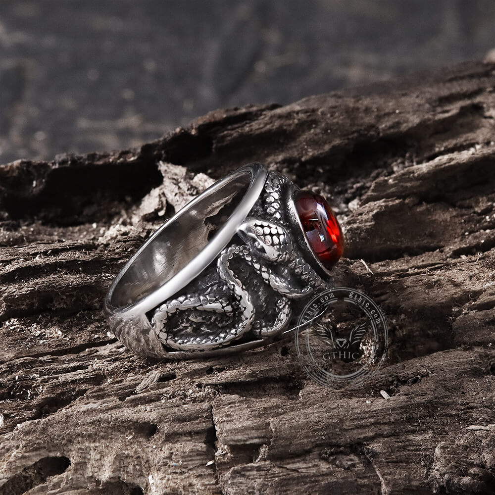Double-headed Snake Stainless Steel Ring