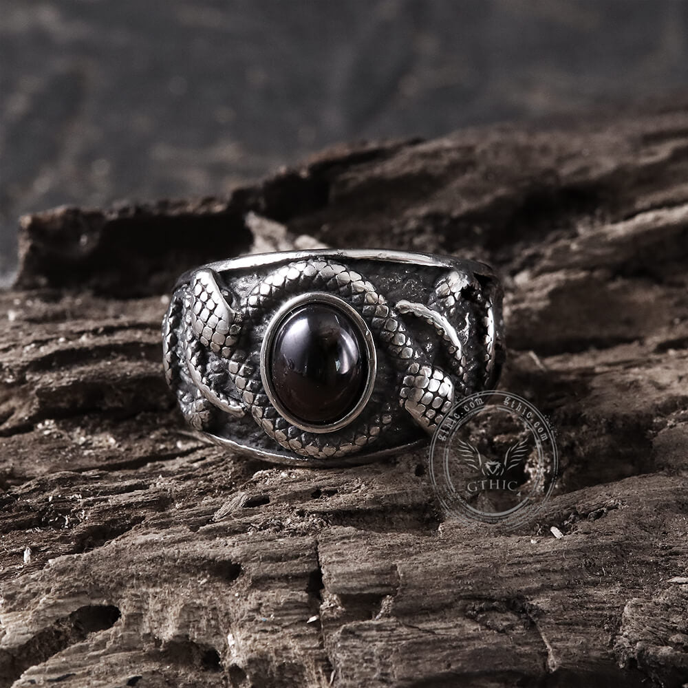 Double-headed Snake Stainless Steel Ring