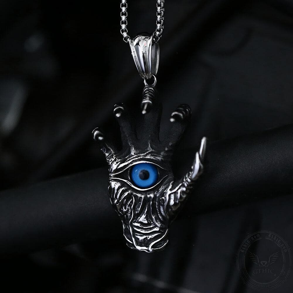 Dragon Claw Blue Evil Eye Pendant