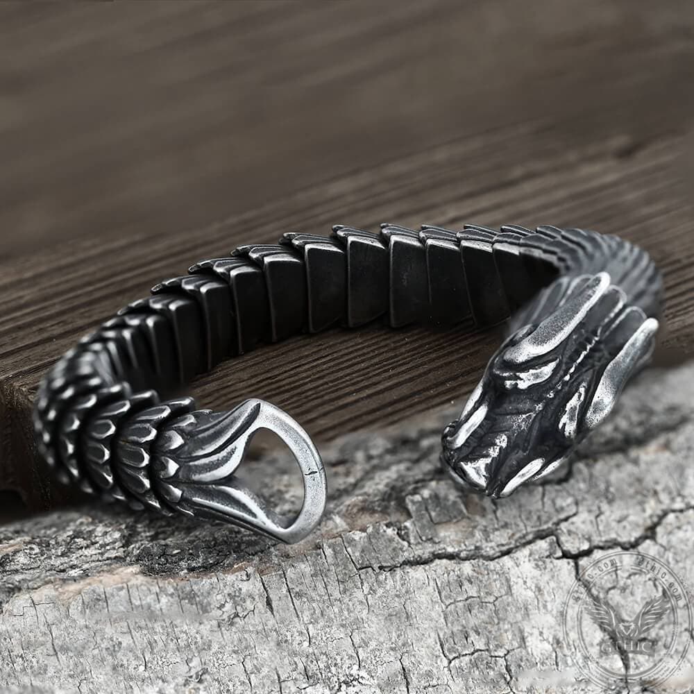 Dragon Scale Stainless Steel Bracelet